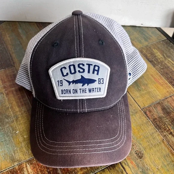 Costa Accessories Costa Del Mar Snap Back Trucker Hat Blue